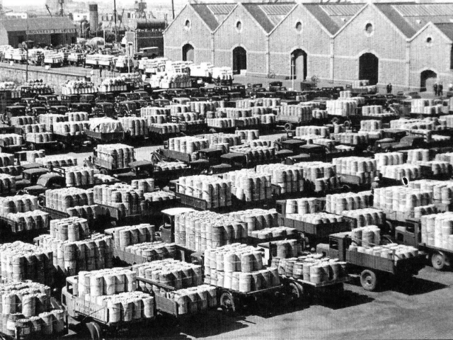Potato Lorries last shipment to the UK